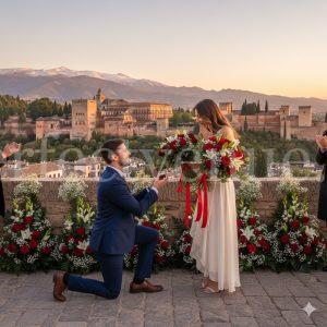 Marriage proposal in Granada / Photo via Perfect Venue