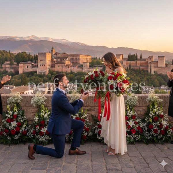 Marriage proposal in Granada / Photo via Perfect Venue