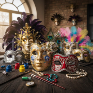 Custom mask workshop / Photo via Perfect Venue