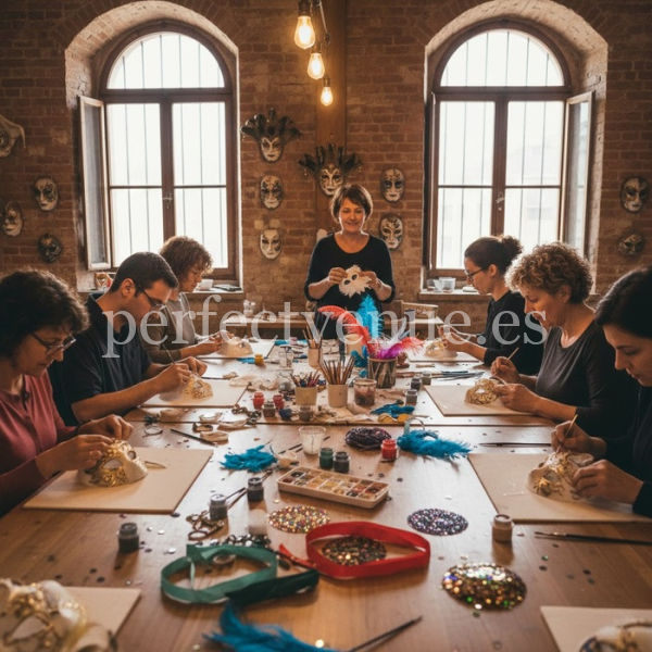 Venetian mask workshop / Photo via Perfect Venue