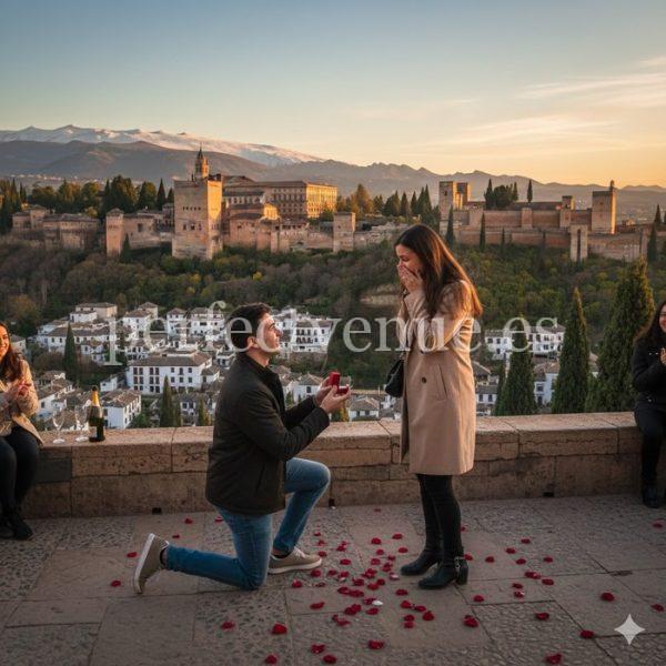 Marriage proposal in Granada / Photo via Perfect Venue