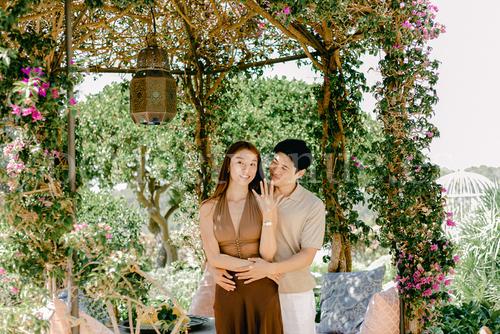 Engagement at Ca's Xorc / Photo via Natalia Ortiz Events