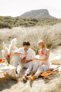 Romantic Boho Elopement in Mallorca Dunes : natalia ortiz events