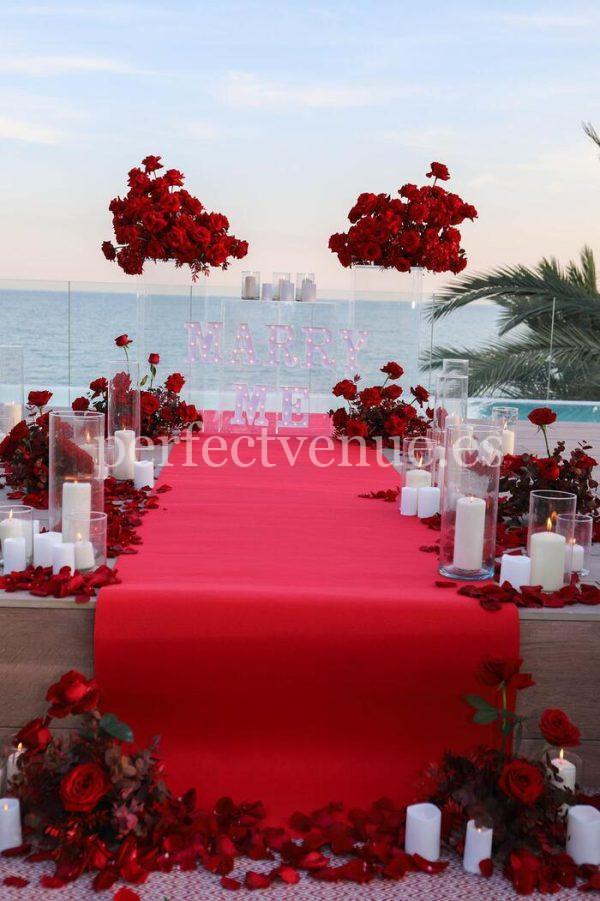 marriage proposal private venue barcelona : natalia ortiz events