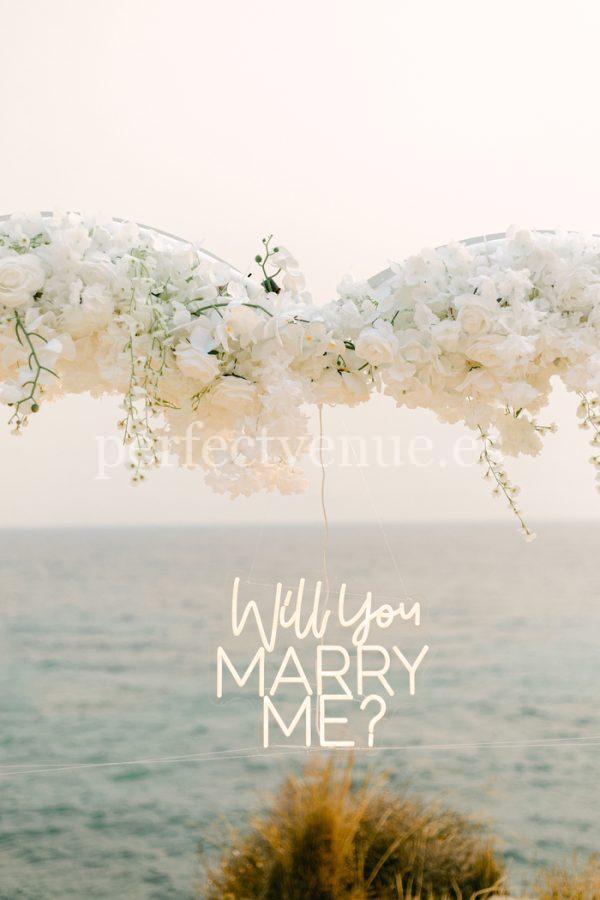 marriage proposal private venue barcelona : natalia ortiz events