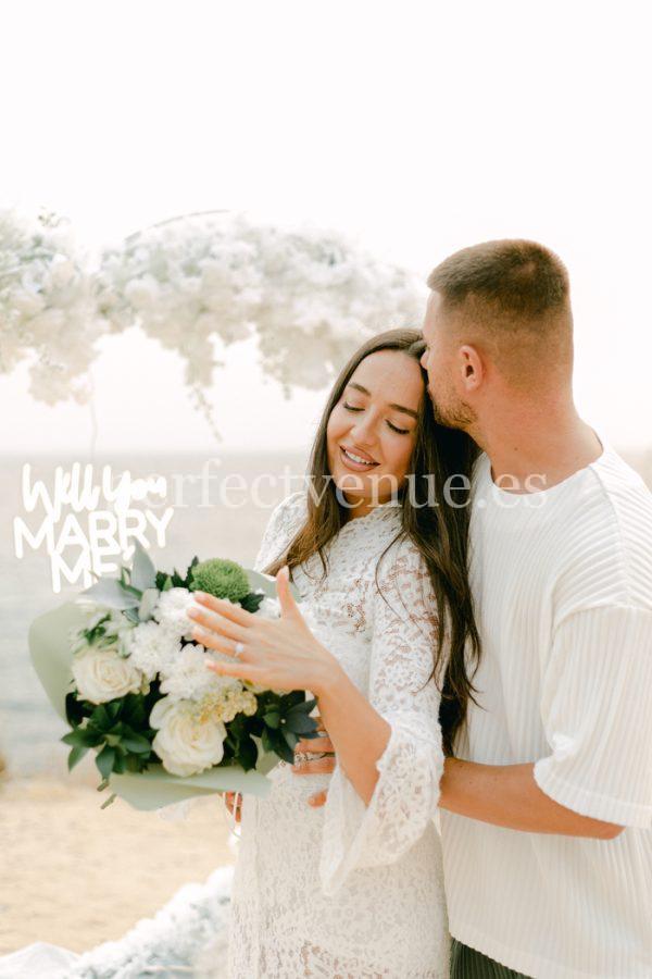 marriage proposal private venue barcelona : natalia ortiz events
