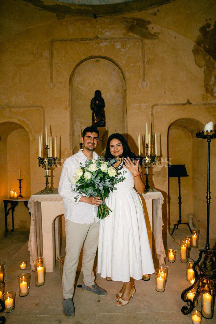 MARRIAGE PROPOSAL IN CAP ROCAT MALLORCA / Photo via NATALIA ORTIZ EVENTS