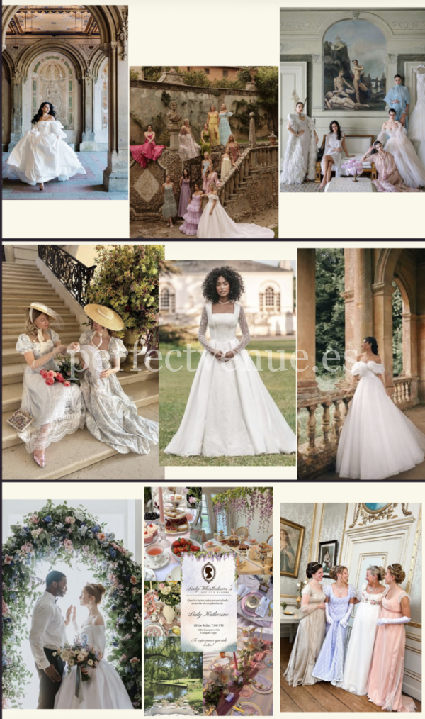 boda tematica bridgerton / wedding style shooting madrid