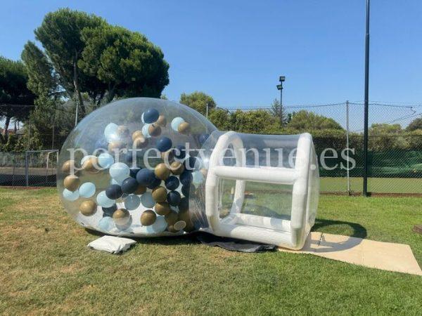 castillo hinchable para comunión en Madrid / Foto via Natalia Ortiz Events