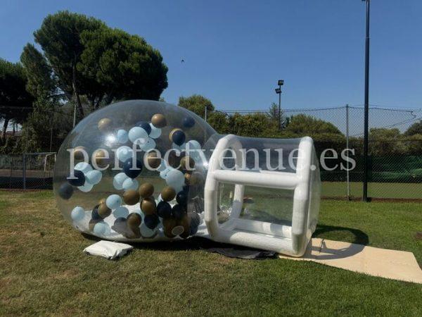 castillo hinchable para comunión en Madrid / Foto via Natalia Ortiz Events