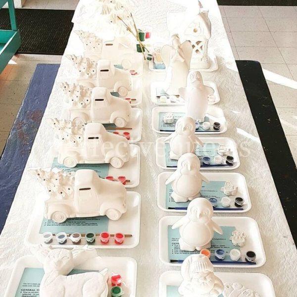 comunión con talleres en Madrid de figuras de yeso / Foto via Pinterest