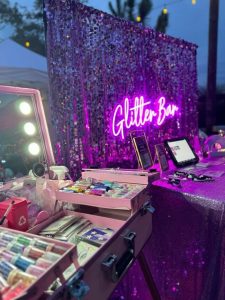 glitter bar en una comunión en Madrid / Foto via Pinterest