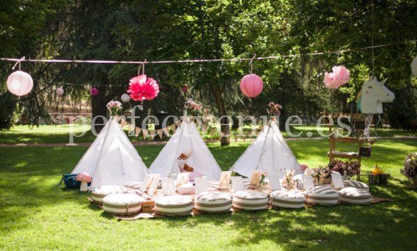 cumpleaños infantil con tipis / Natalia Ortiz Events