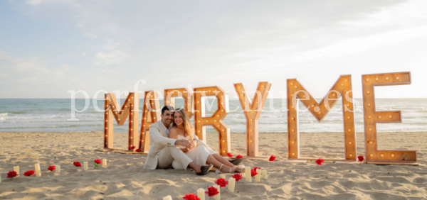 Letras marry me XXL / Perfect Venue