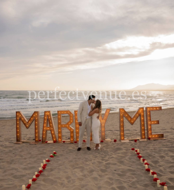 Letras marry me XXL / Perfect Venue