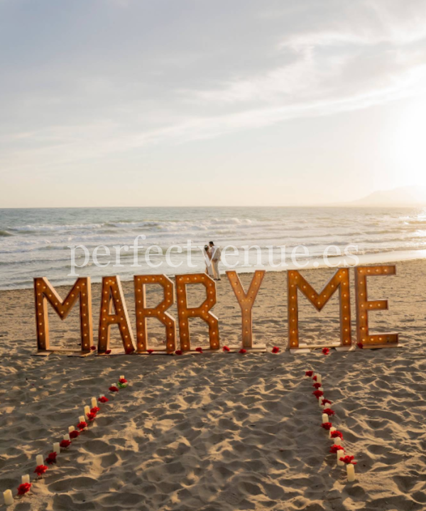 Letras marry me XXL / Perfect Venue