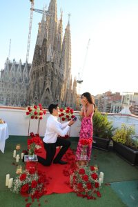 Pedida de mano en Barcelona con vistas a la Sagrada Familia / Natalia Ortiz Events
