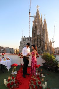 pedida de mano en Barcelona con vistas a la Sagrada Familia / Natalia Ortiz Events